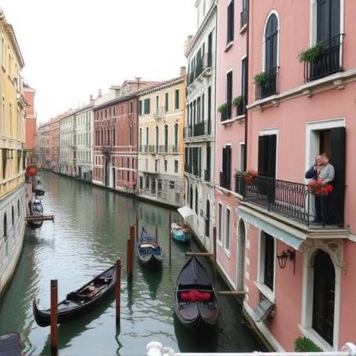 Affascinante hotel boutique con balcone affacciato su un canale a Venezia