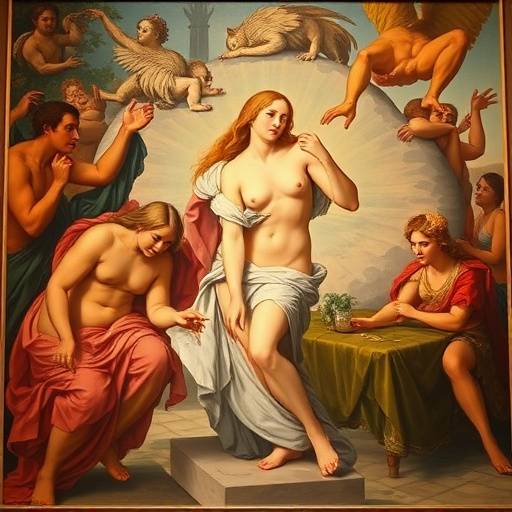 Dipinto della 'Nascita di Venere' di Sandro Botticelli agli Uffizi, Firenze