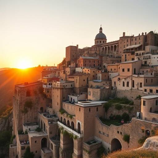 I Sassi di Matera al tramonto, Basilicata