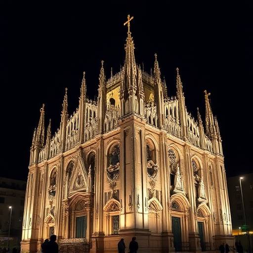 Il Duomo di Milano illuminato, Lombardia