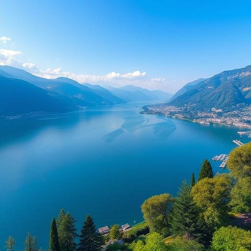Vista del Lago di Como, Lombardia